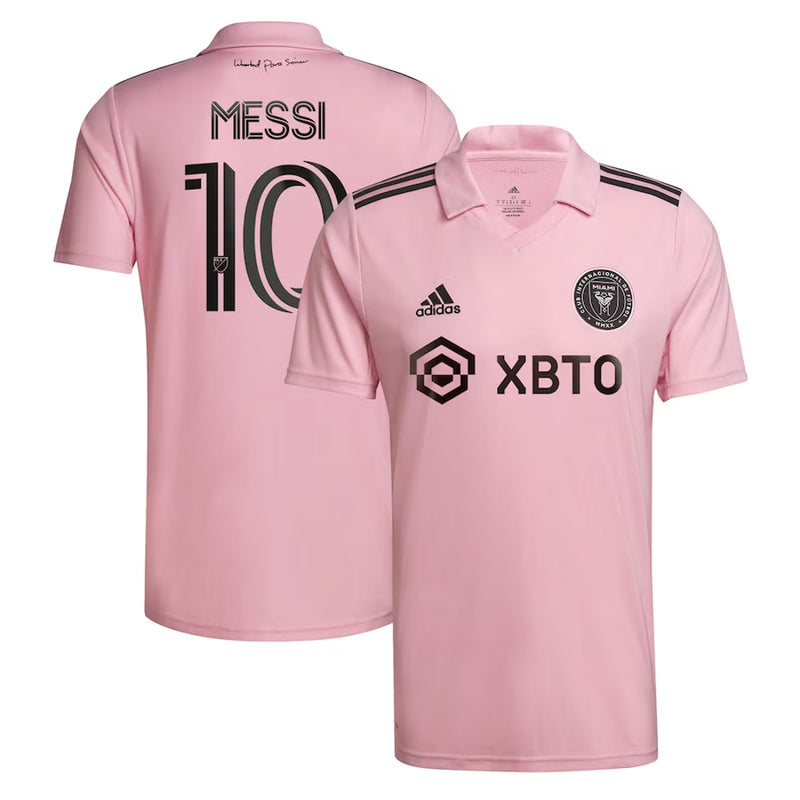 Miami Home - Lionel Messi Adidas Pink Adult Jersey