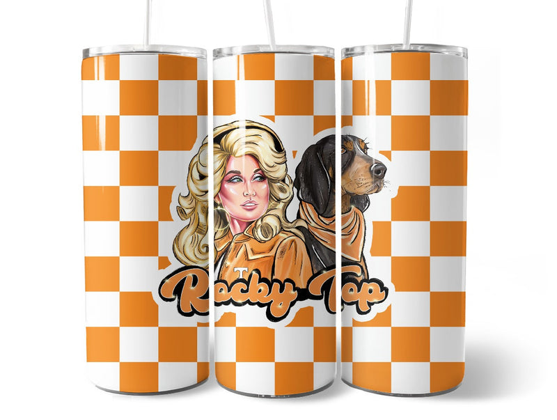 Tennessee Volunteers - Dolly  & Smoky Dog Skinny 20Oz Tumbler