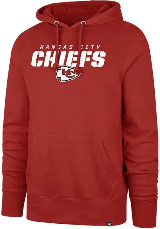 Kansas City Chiefs - Red Traction Headline Men's Hoodie