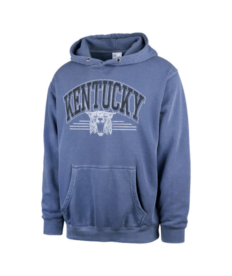 Kentucky Wildcats - Cadet Blue Sun Fade Pierce Men's Hoodie