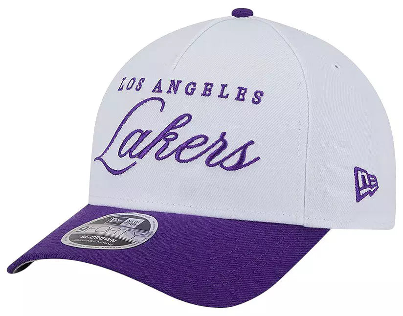 Los Angeles Lakers - 9Forty 2025 Draft M-Crown A-Frame Adjustable Hat, New Era