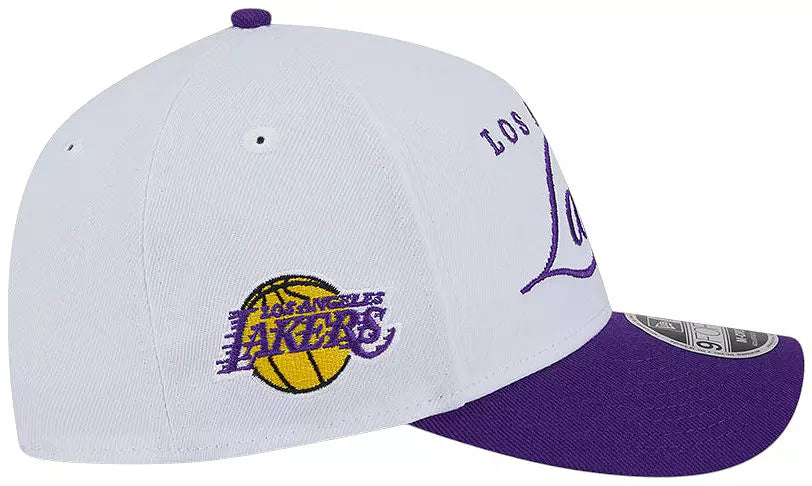 Los Angeles Lakers - 9Forty 2025 Draft M-Crown A-Frame Adjustable Hat, New Era