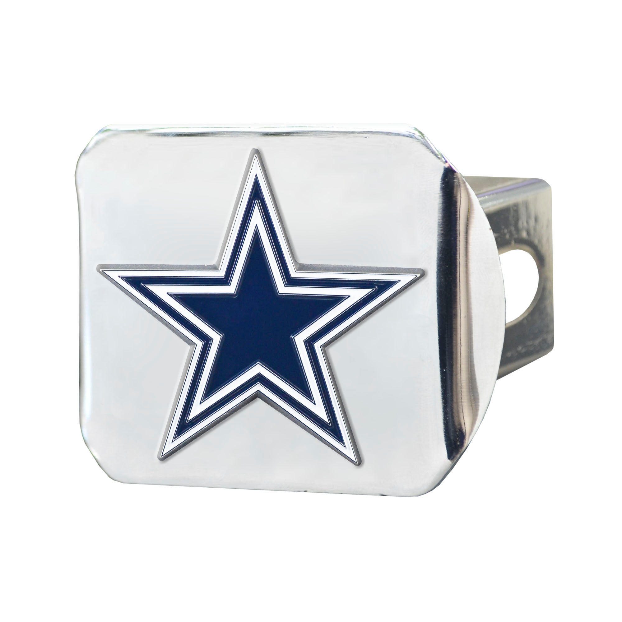 Dallas Cowboys - Color on Chrome 3.4" x 4" Hitch Cover
