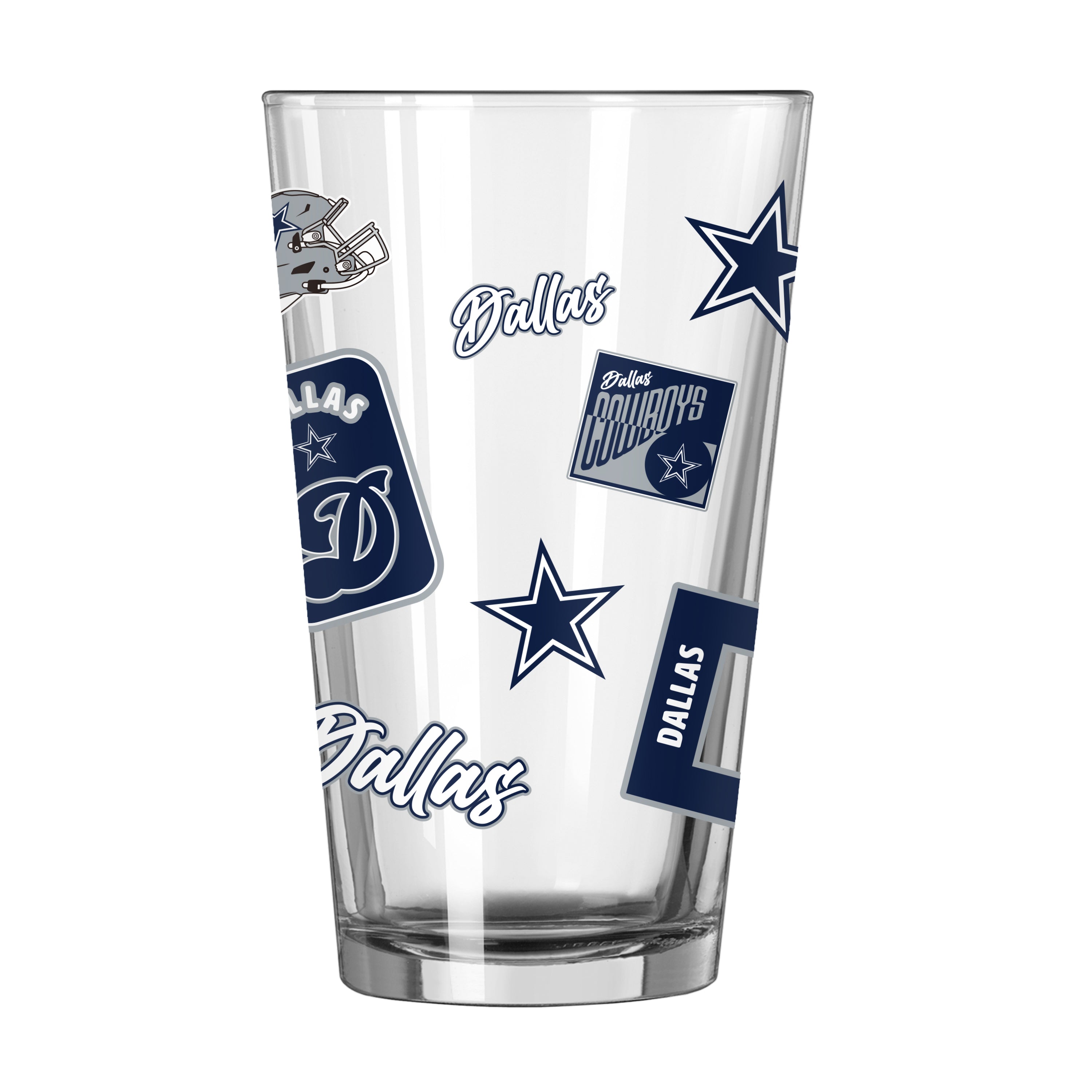 Dallas Cowboys Dreamweave Design 16oz Pint Glass