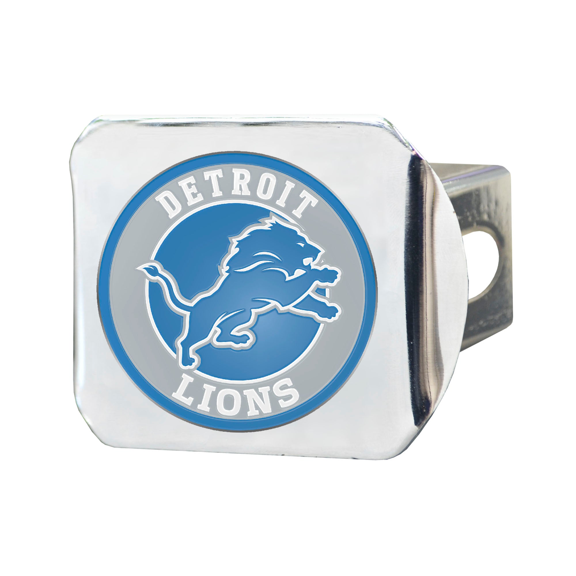 Detroit Lions - NFL Color on Chrome Hitch Cover