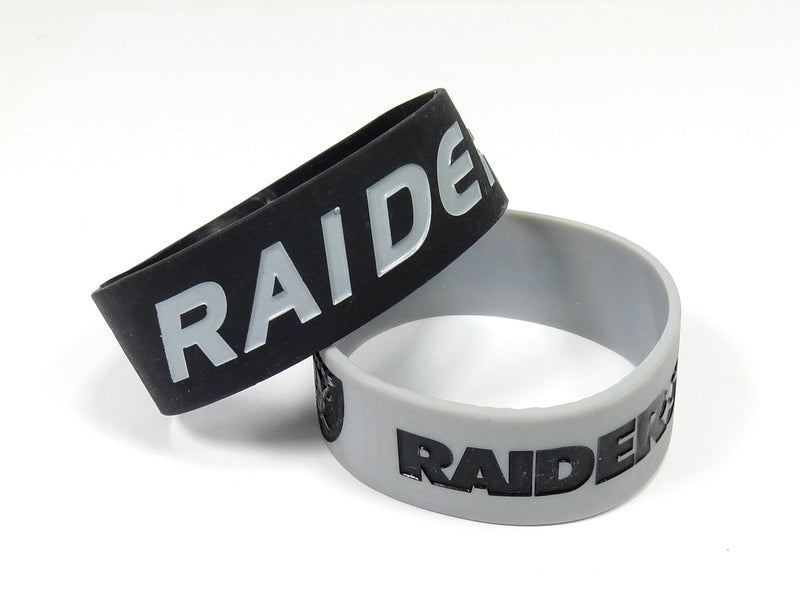 Las Vegas Raiders Wide Bracelet (2 Pack)