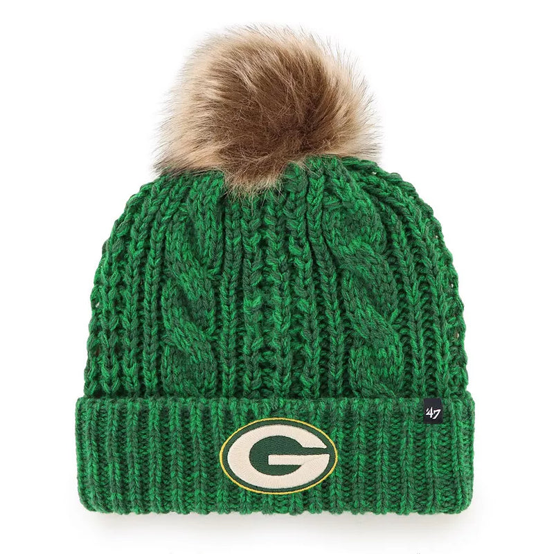 Green Bay Packers - Dark Green Brain Freeze Cuff Knit Beanie, 47 Brand