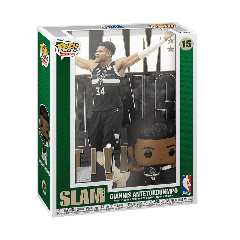 Funko POP! Cover Slam: NBA Magazine - Giannis Antetokounmpo with Case Vinyl Figure