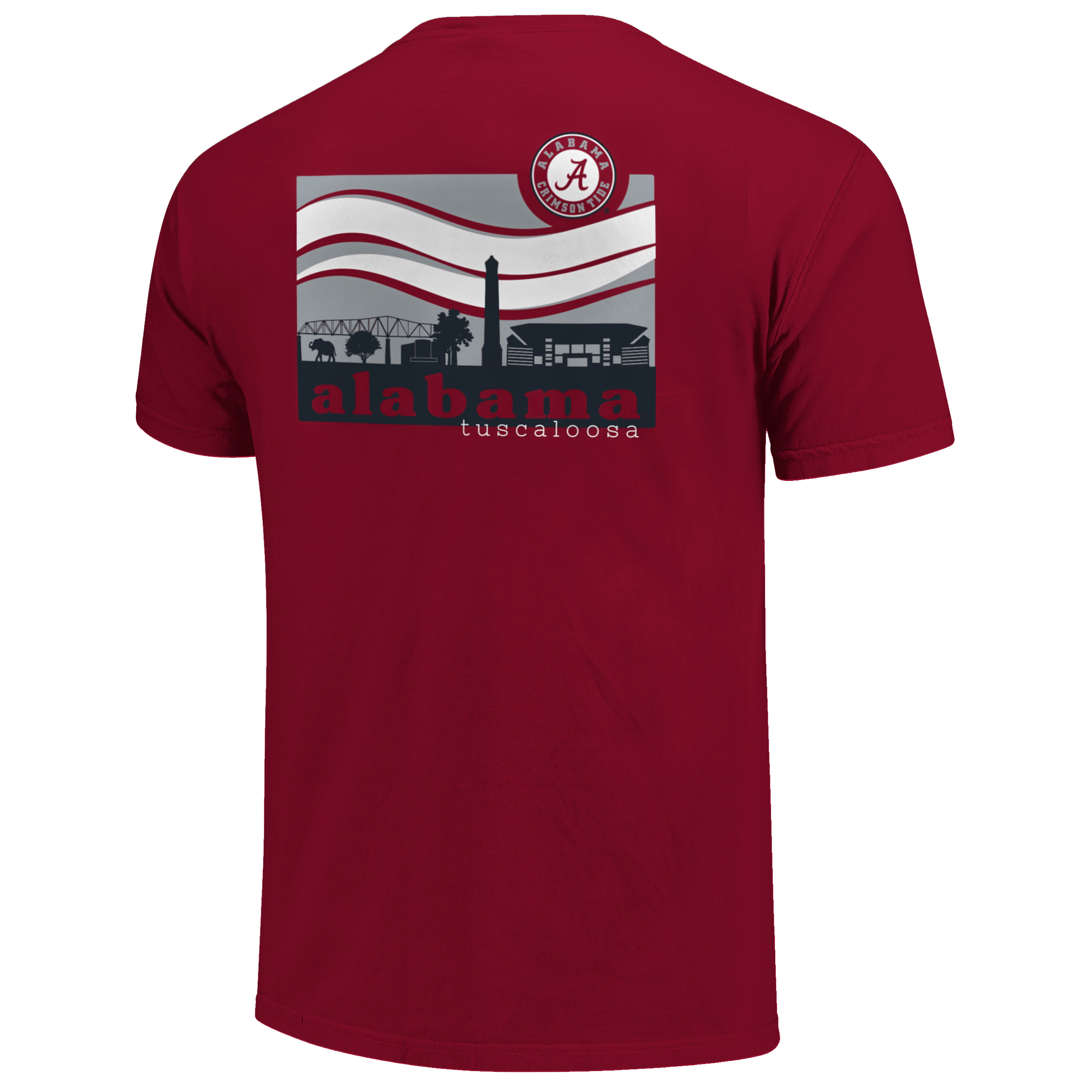 Alabama Crimson Tide - Campus Scene Wave Shirt