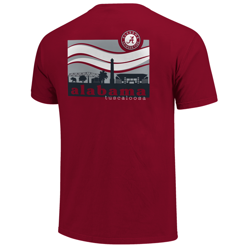 Alabama Crimson Tide - Campus Scene Wave Shirt