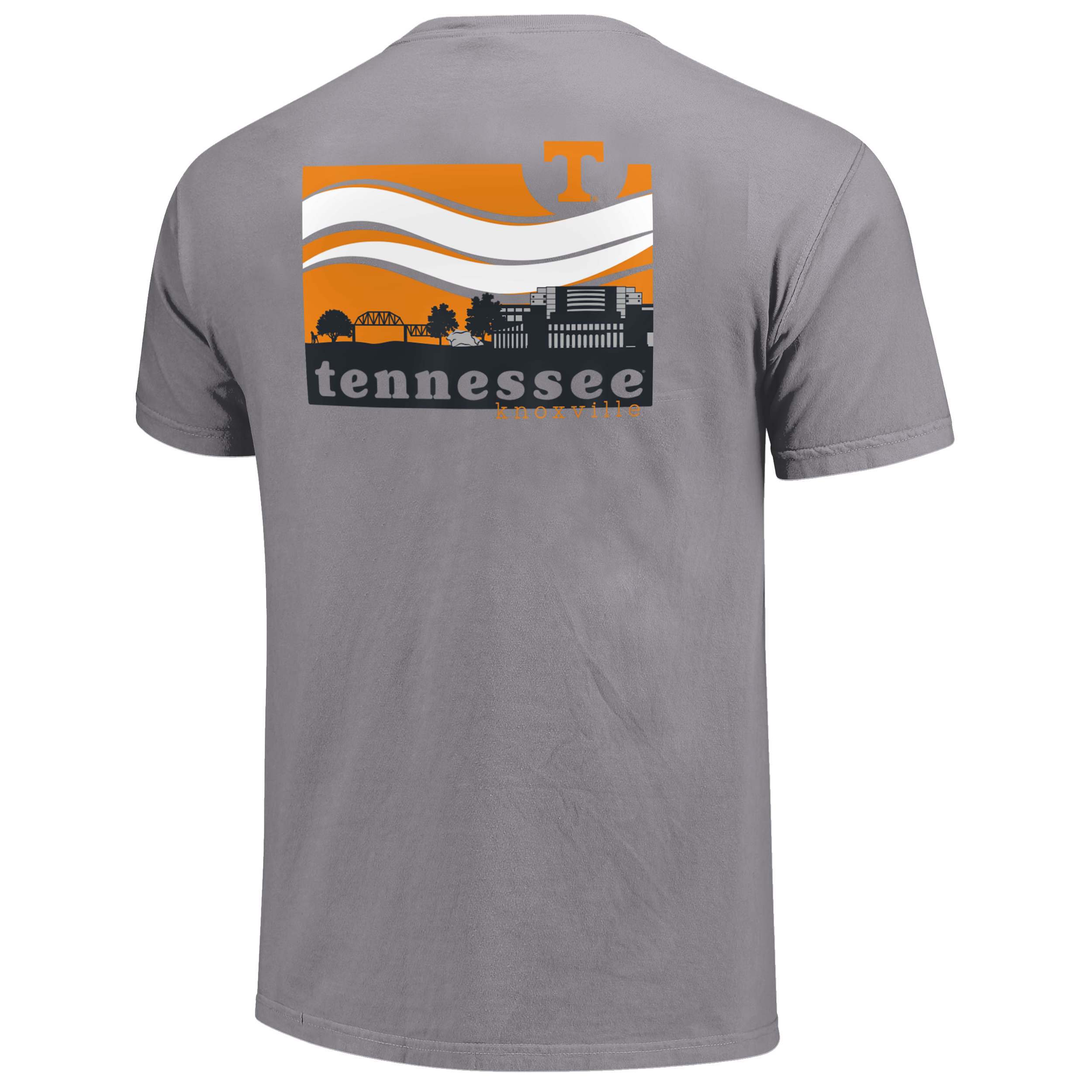 Tennessee Volunteers - Campus Scene Wave Basic Short Sleeve T-Shirt