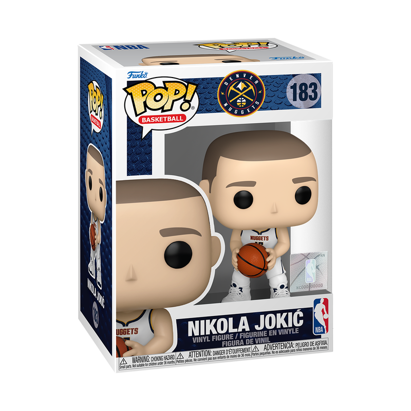 Funko POP! NBA: Denver Nuggets - Nikola Jokić With White Jersey Vinyl Figure