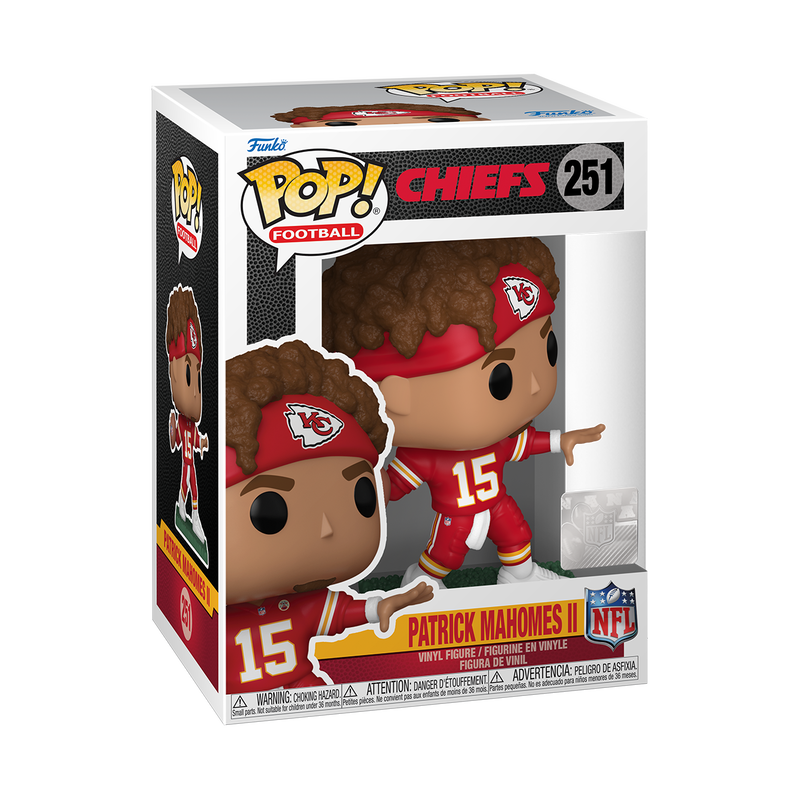 Funko POP! NFL: Kansas City Chiefs - Patrick Mahomes II In Red Headband Vinyl Figure