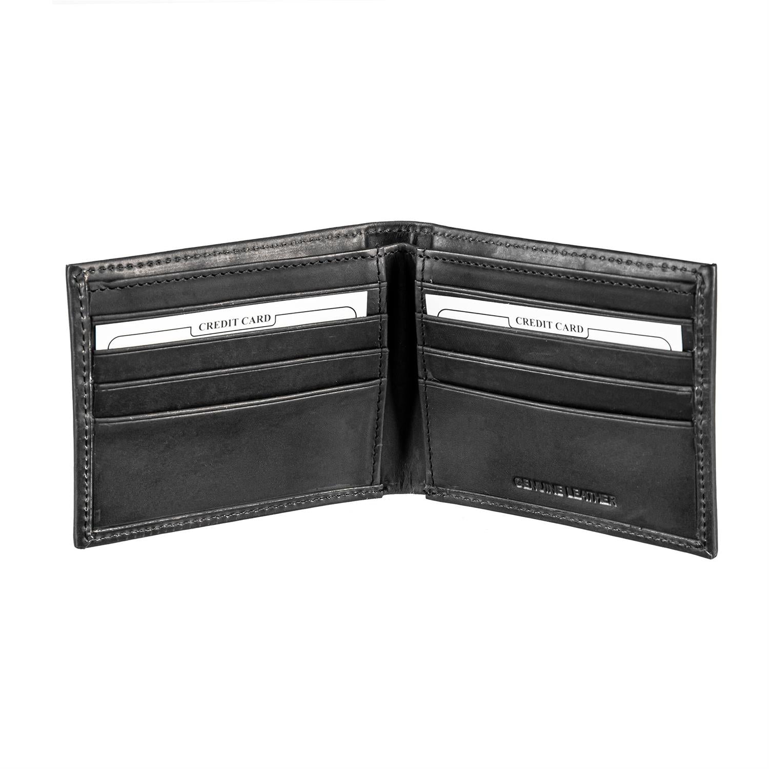 Kentucky Wildcats - NCAA Unviersity of Kentucky Leather Black Bifold Wallet