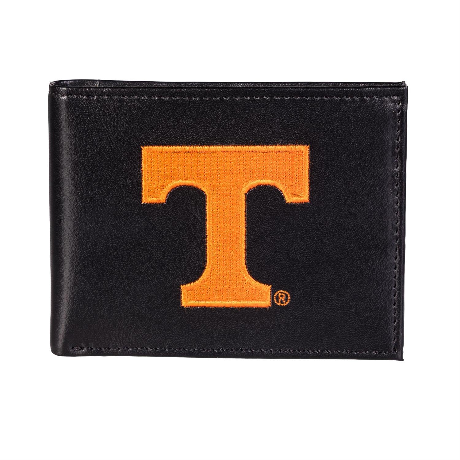 Tennessee Volunteers - University of Tennessee Leather Black Bifold Wallet