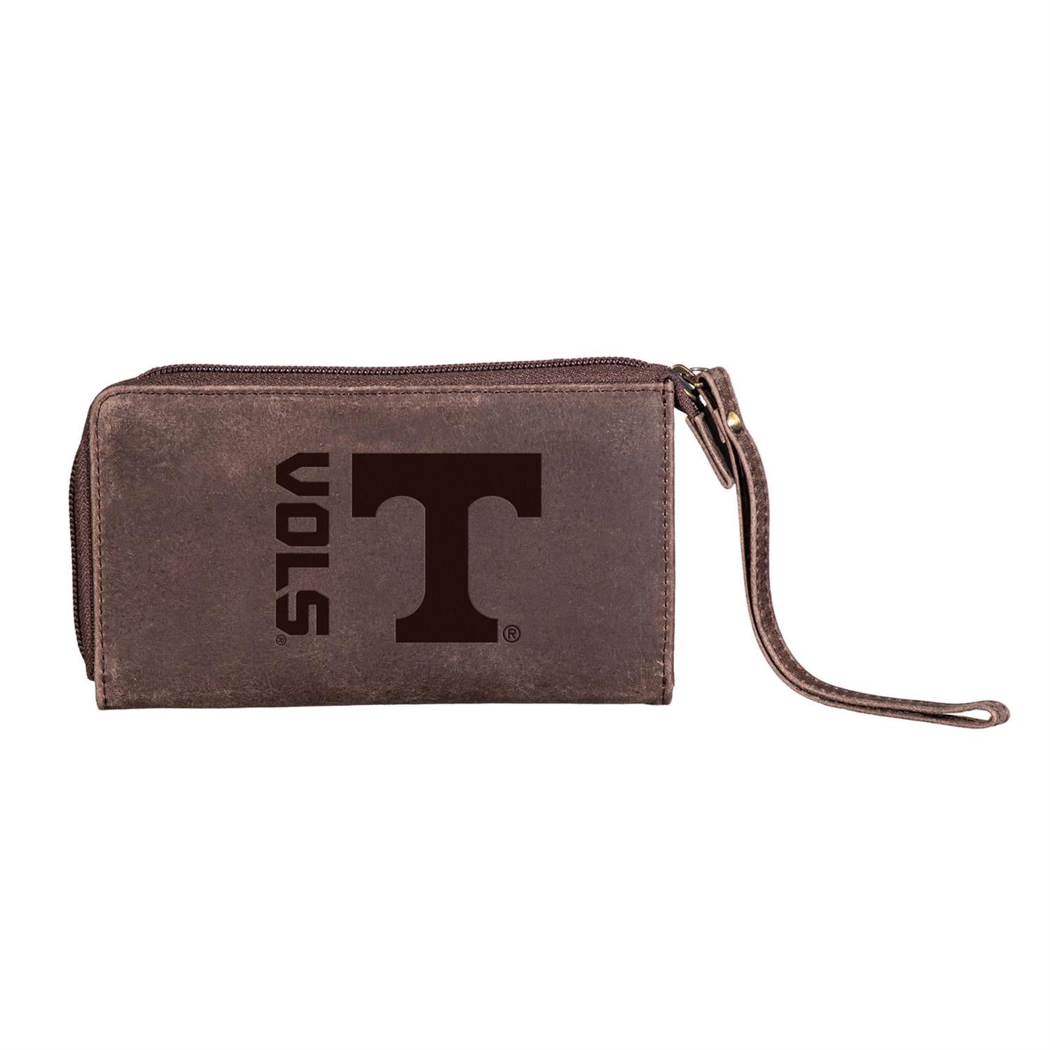Tennessee Volunteers - University of Tennessee Brown Wristlet Wallet