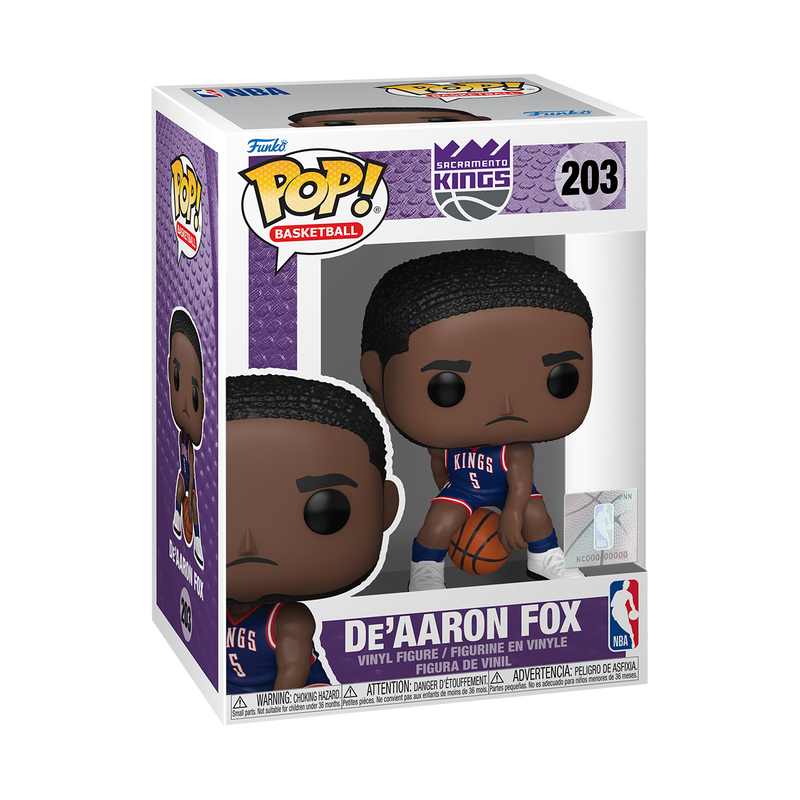 Funko POP! NBA: Sacramento Kings - De'Aaron Fox (2024 City Edition Uniform) Vinyl Figure