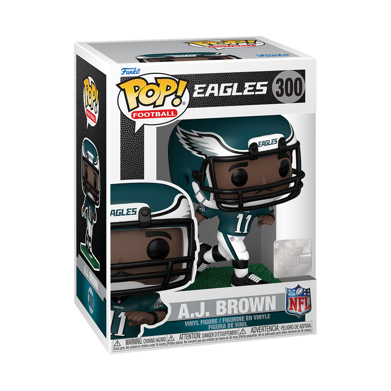 Funko POP! NFL: Philadelphia Eagles - A.J. Brown Green and White Uniform Vinyl Figure