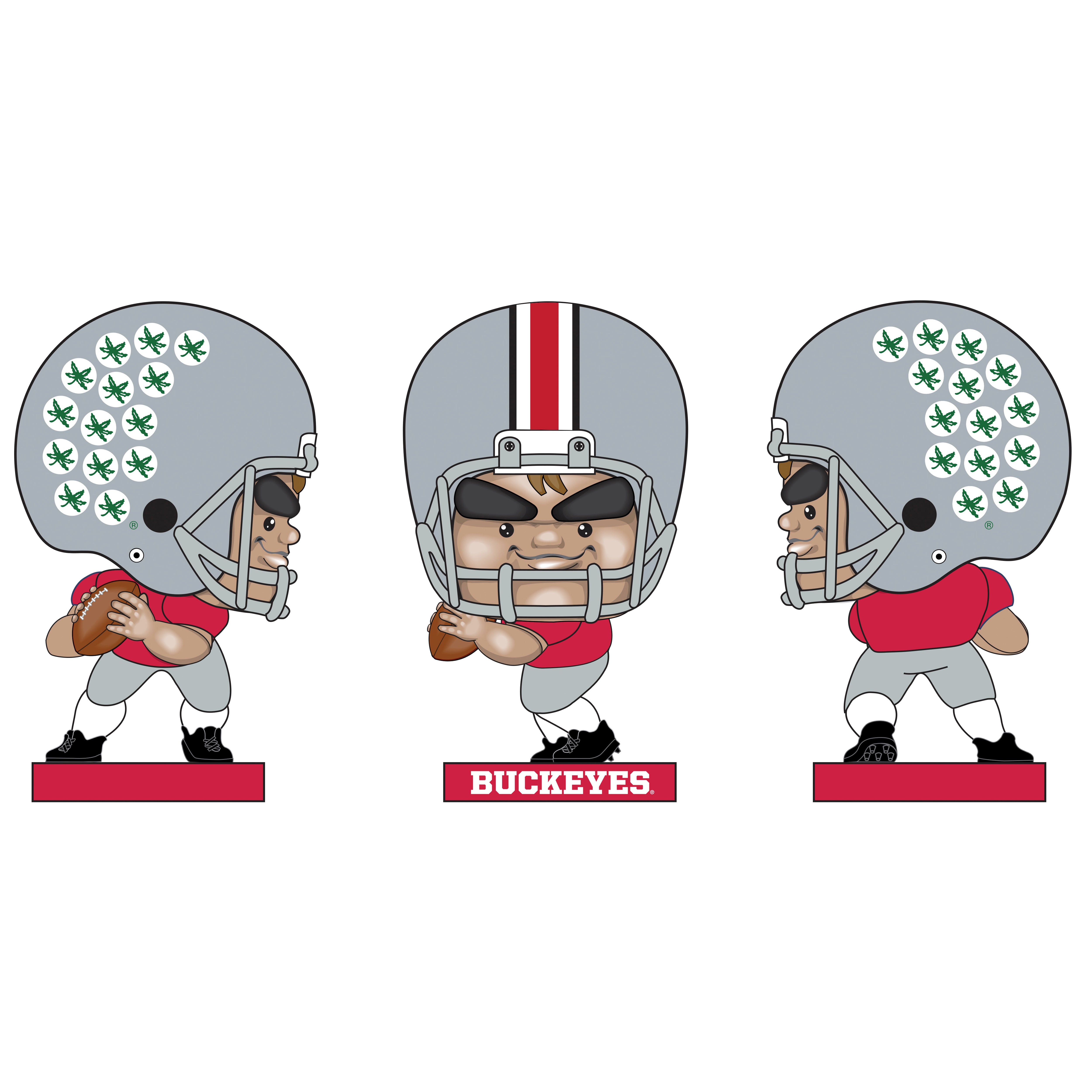 Ohio State Buckeyes - NCAA Player QB Lil Big Head Statue