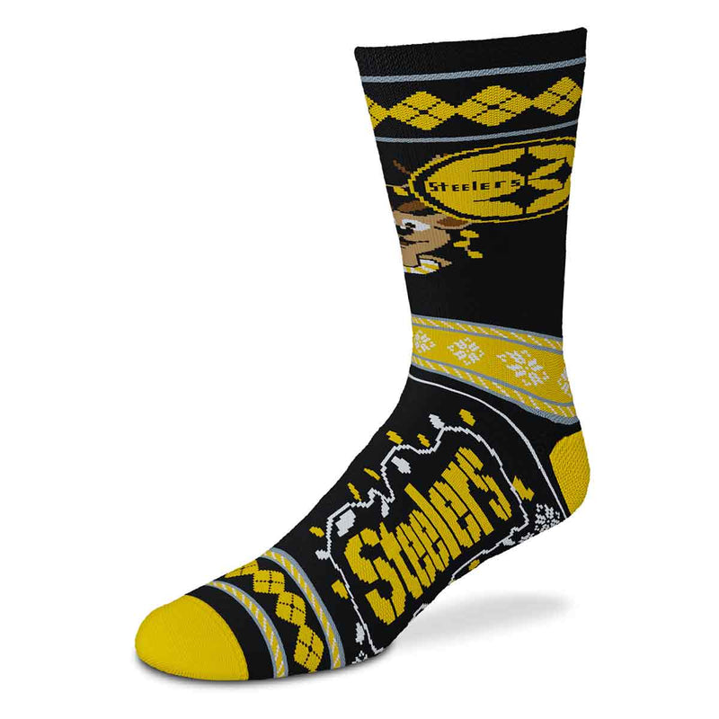 Pittsburgh Steelers - Sweater Stripe Crew Socks