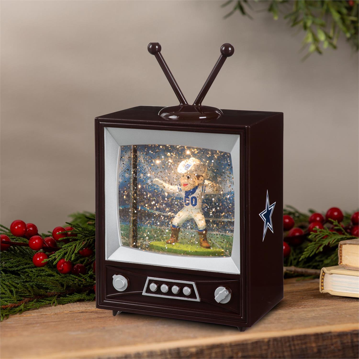 Dallas Cowboys - NFL Vintage TV Water Lantern