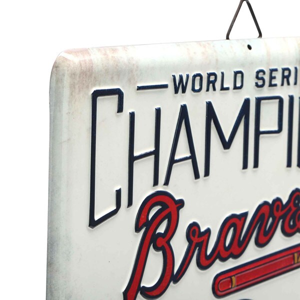 Atlanta Braves - "World Series Champions" Home Metal Wall Decor