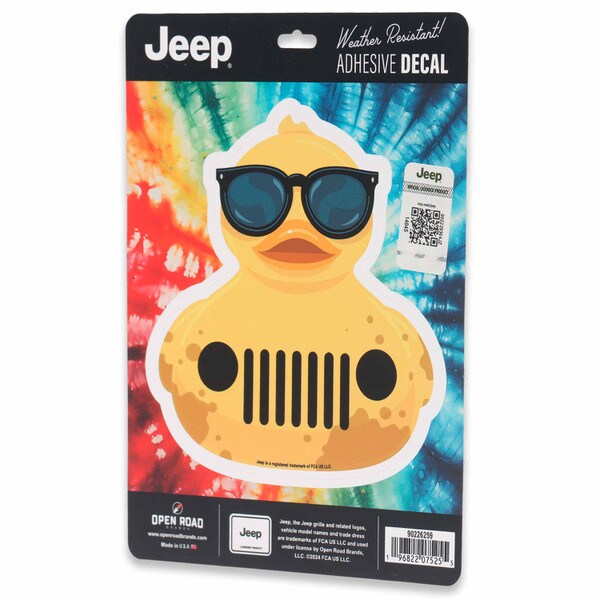 Open Road Brands: Jeep - Jeep Grille Rubber Duck Adhesive Decal