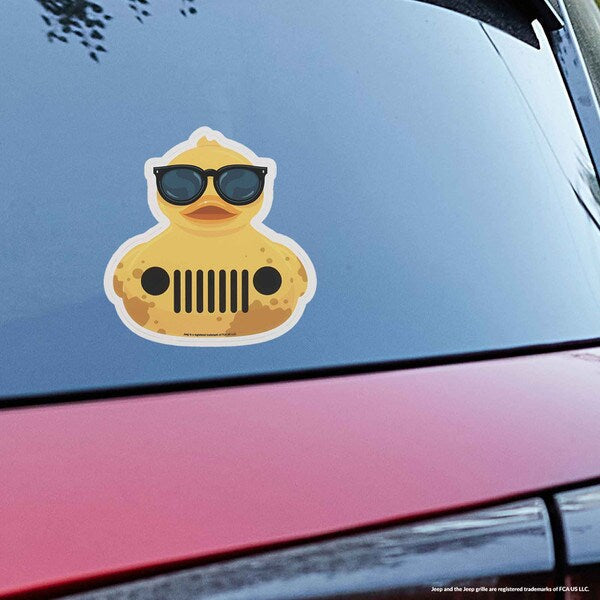 Open Road Brands: Jeep - Jeep Grille Rubber Duck Adhesive Decal