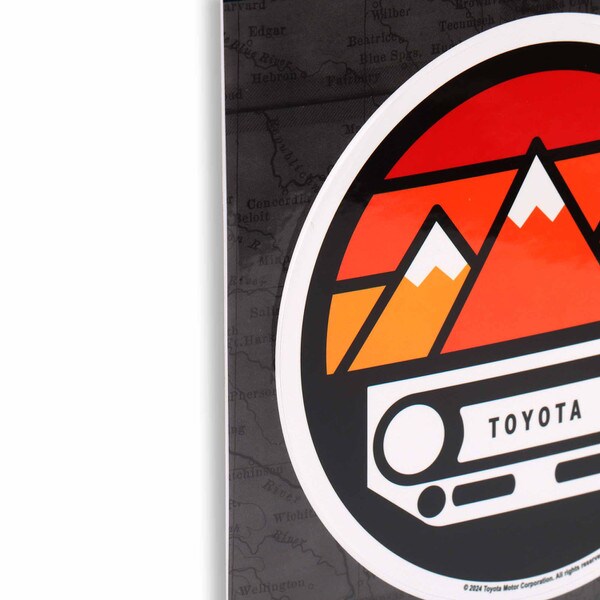 Open Road Brands: Toyota Grille Sunset Mountain Adhesive Decal