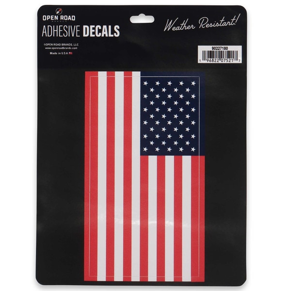 Open Road Brands: Chevrolet - American Flag Adhesive Decal