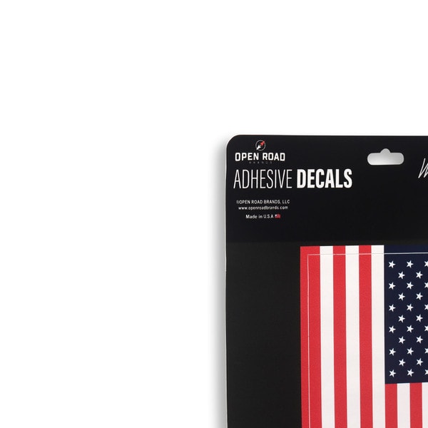 Open Road Brands: Chevrolet - American Flag Adhesive Decal