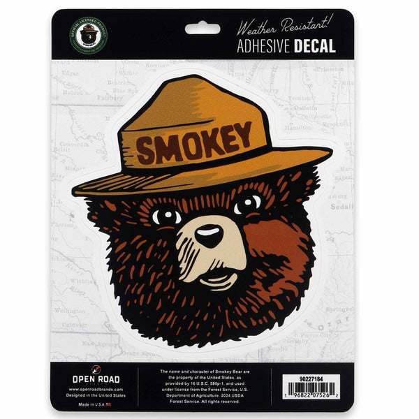 Open Road Brands: Chevrolet - Smokey Bear Head Adhesive Decal