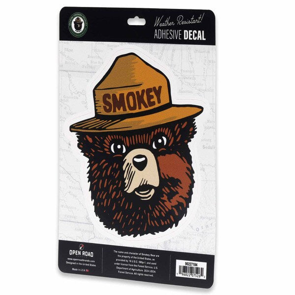 Open Road Brands: Chevrolet - Smokey Bear Head Adhesive Decal