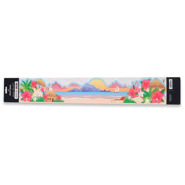 Open Road Brands: Tropical Beach Landscape Adhesive Decal