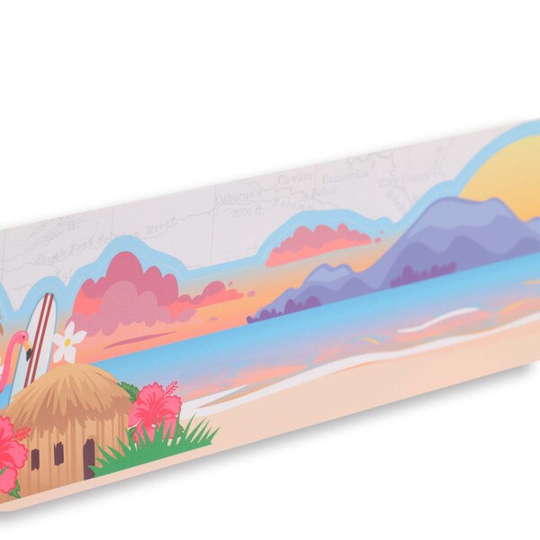 Open Road Brands: Tropical Beach Landscape Adhesive Decal