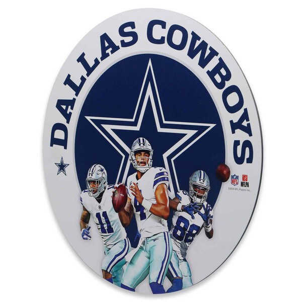 Dallas Cowboys: NFL Gameday Round Metal Sign Wall Decor