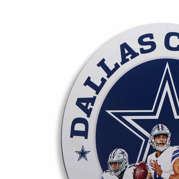 Dallas Cowboys: NFL Gameday Round Metal Sign Wall Decor