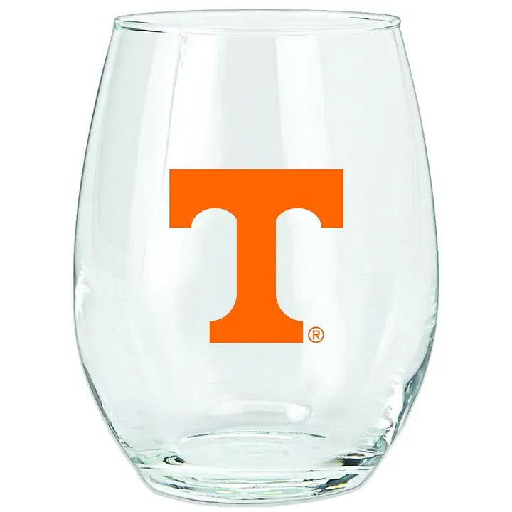 Tennessee Volunteers -  15oz Stemless Decal Wine Glass