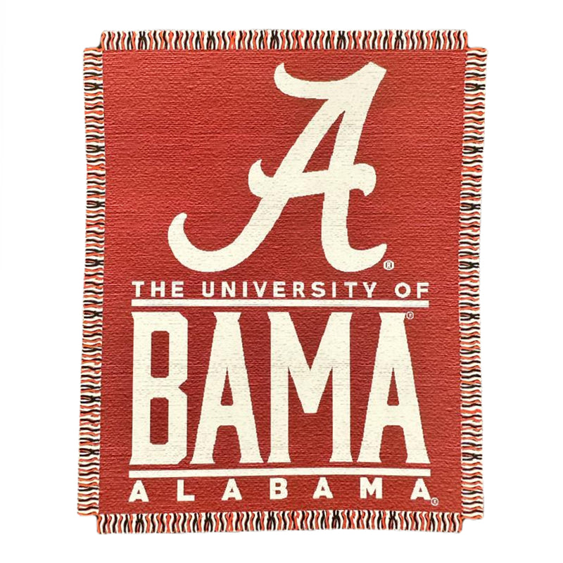 Alabama Crimson Tide OHT ‘Rank’ Woven Jacquard Throw Blanket