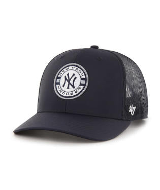 New York Yankees - Navy Berm Trucker Hat, 47 Brand