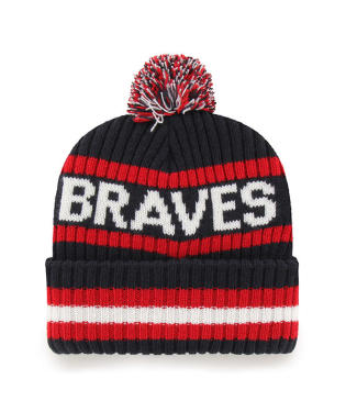 Atlanta Braves - Navy Bering Cuff Knit Beanie 47 Brand