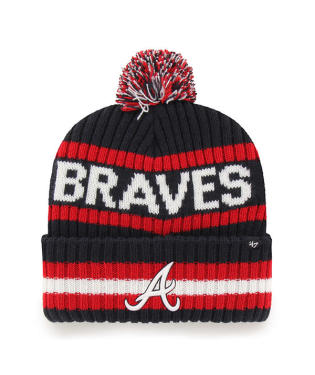 Atlanta Braves - Navy Bering Cuff Knit Beanie 47 Brand