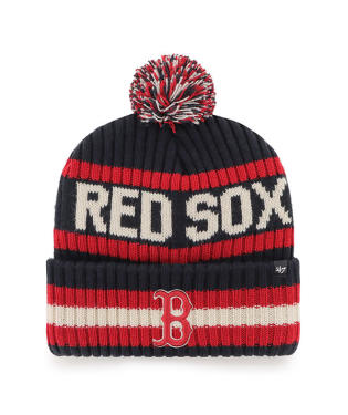 Boston Red Sox - Navy Bering Cuff Knit Beanie, 47 Brand