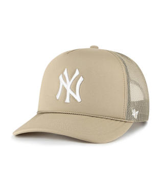 New York Yankees -47 Brand Khaki Foam Front Mesh Trucker FM Hat