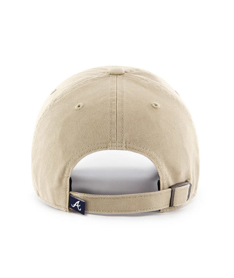 Atlanta Braves - Khaki Clean Up Hat, 47 Brand
