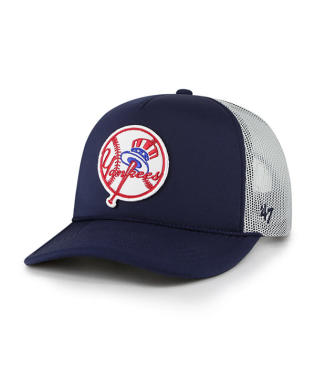 New York Yankees - Cooperstown Navy Patch Trucker FM Hat, 47 Brand