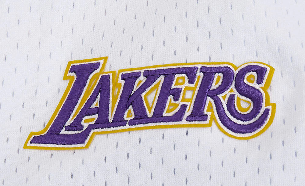 Los Angeles Lakers - NBA Script Tail Men's Mesh Button Down Shirt