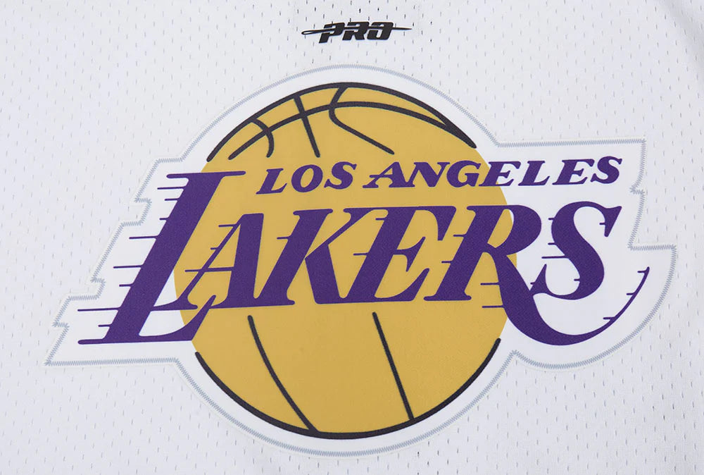 Los Angeles Lakers - NBA Script Tail Men's Mesh Button Down Shirt