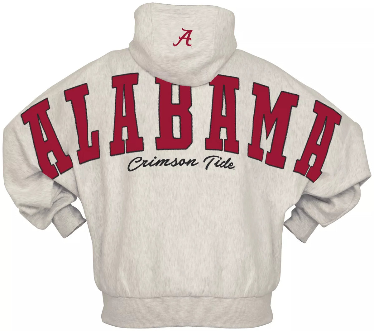 Alabama Crimson Tide - "Belvedere" Single-Piece Dolman-Style Oversize Hoodie