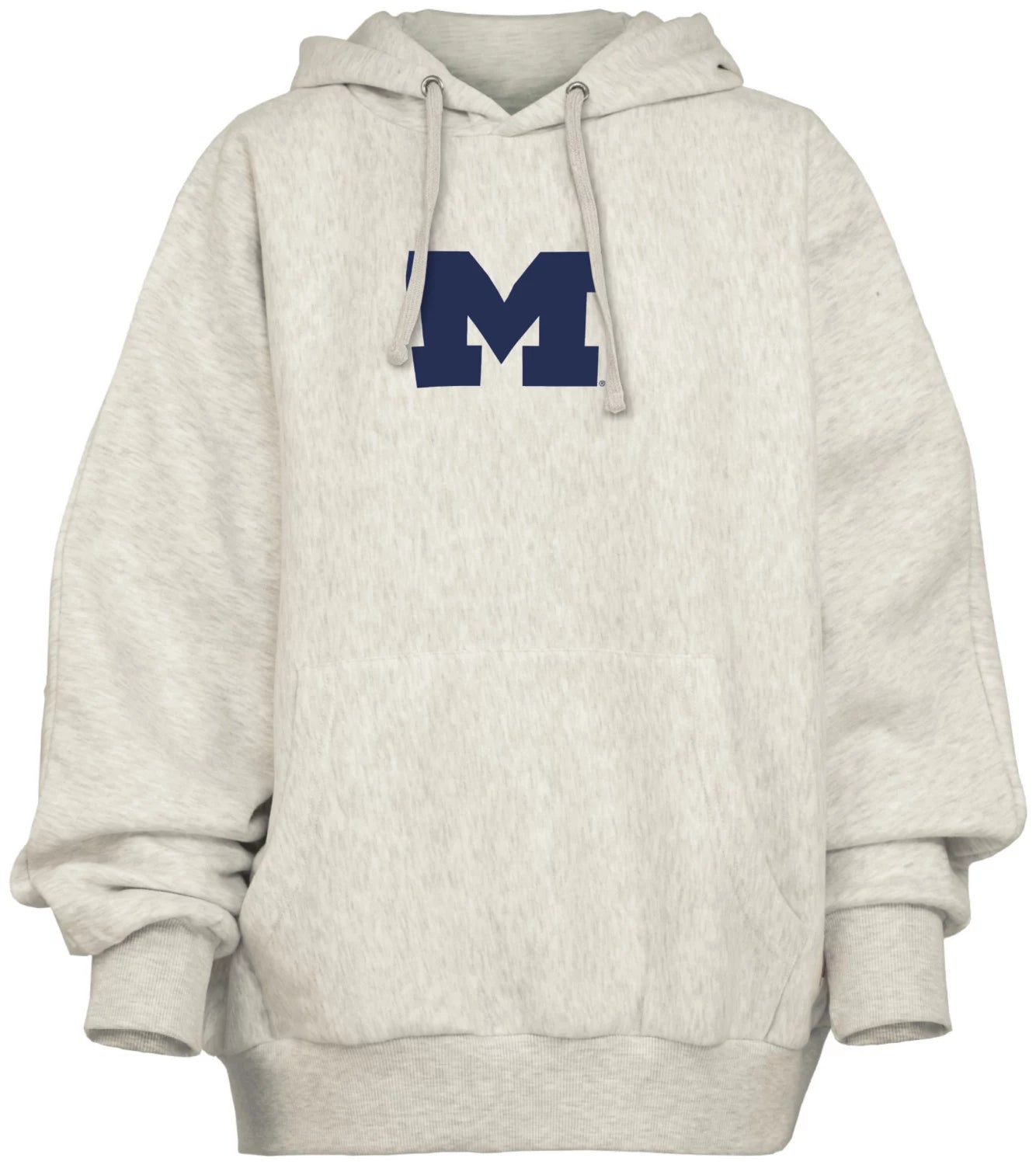 Michigan Wolverines - "Belvedere" Single-Piece Dolman-Style Oversize Hoodie